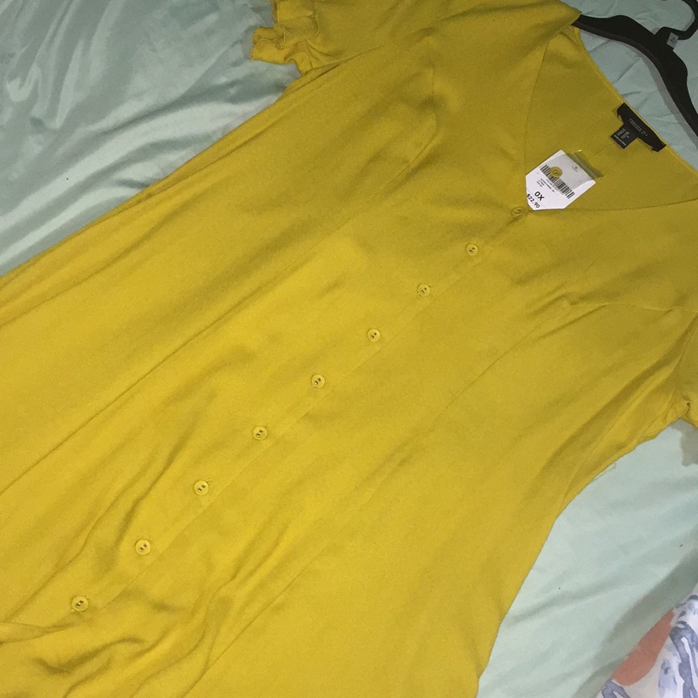 Yellow forever 21 dress